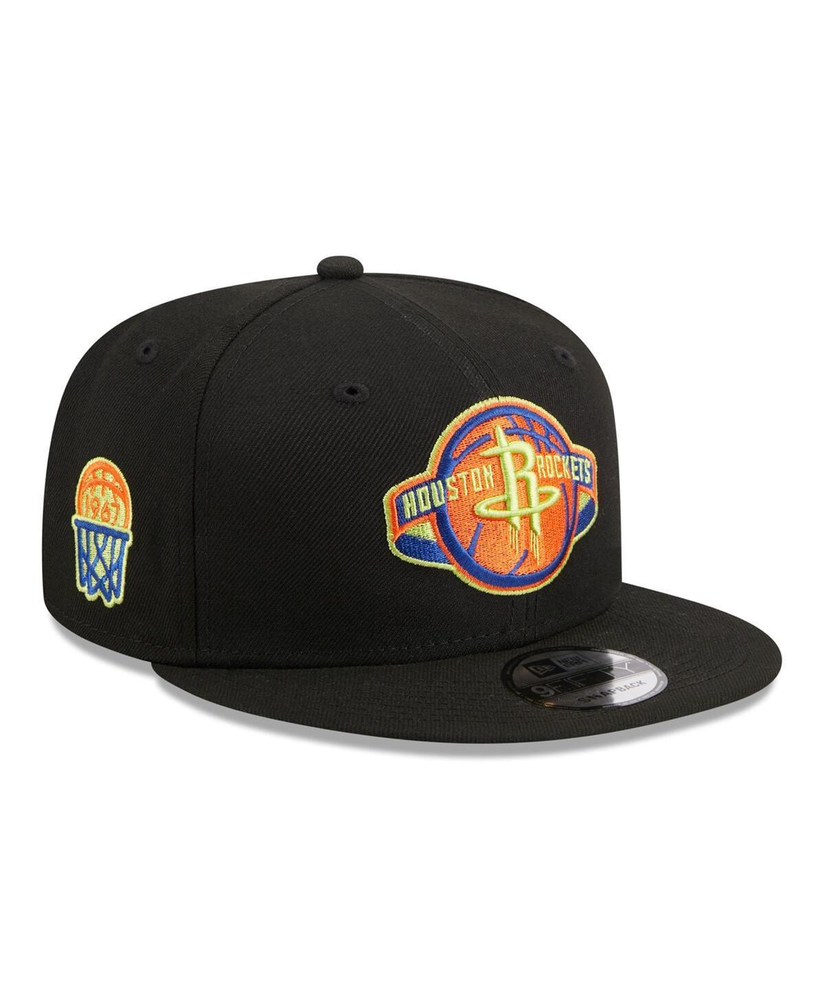 Mens New Era Houston Rockets Neon Pop 9FIFTY Snapback Hat Product Image