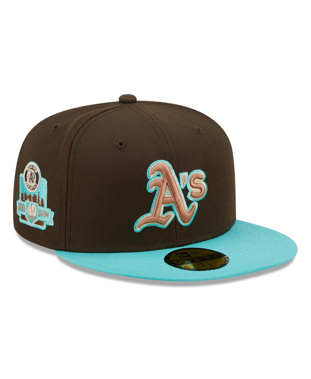 Mens New Era /Mint Oakland Athletics Walnut Mint 59FIFTY Fitted Hat Product Image