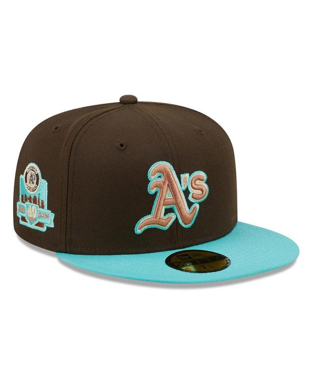 Mens New Era /Mint Oakland Athletics Walnut Mint 59FIFTY Fitted Hat Product Image