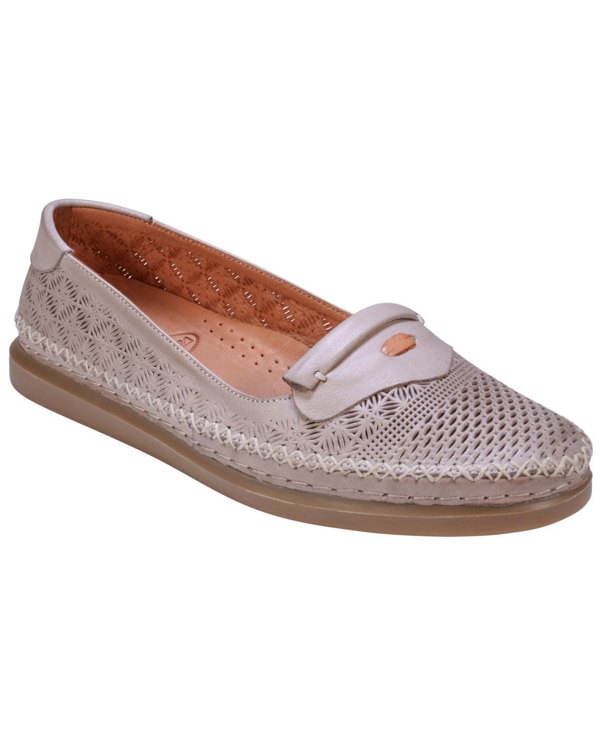 Cools 21 Womens Ginger Perforated Leather Flats Product Image