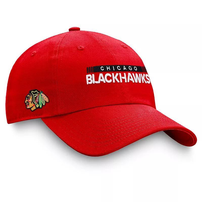 Mens Fanatics Red Chicago Blackhawks Authentic Pro Rink Adjustable Hat Product Image