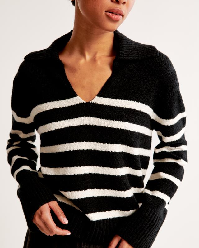 Textural Notch-Neck Sweater Product Image