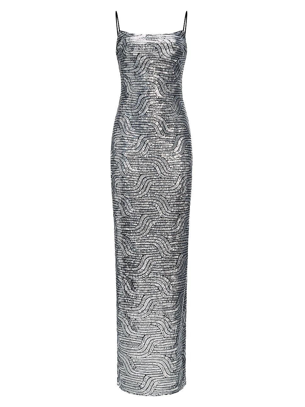 Womens Reine Deco Sequin Gown Product Image