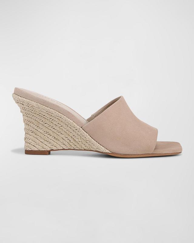 Pia Suede Wedge Espadrille Sandals Product Image