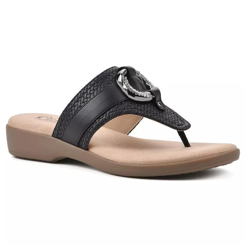 Cliffs by White Mountain Benedict Womens Thong Sandals Red Product Image