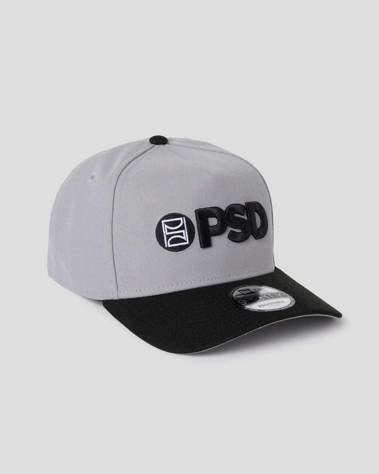 New Era x PSD Logo Hat Grey/Black Male Product Image