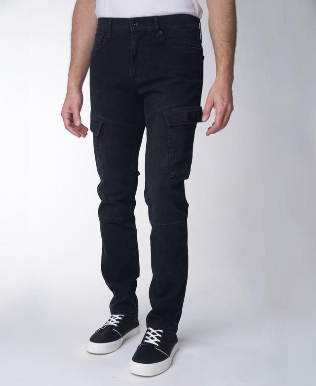 Lazer Mens Skinny Fit Cargo Moto Stretch Jeans Product Image