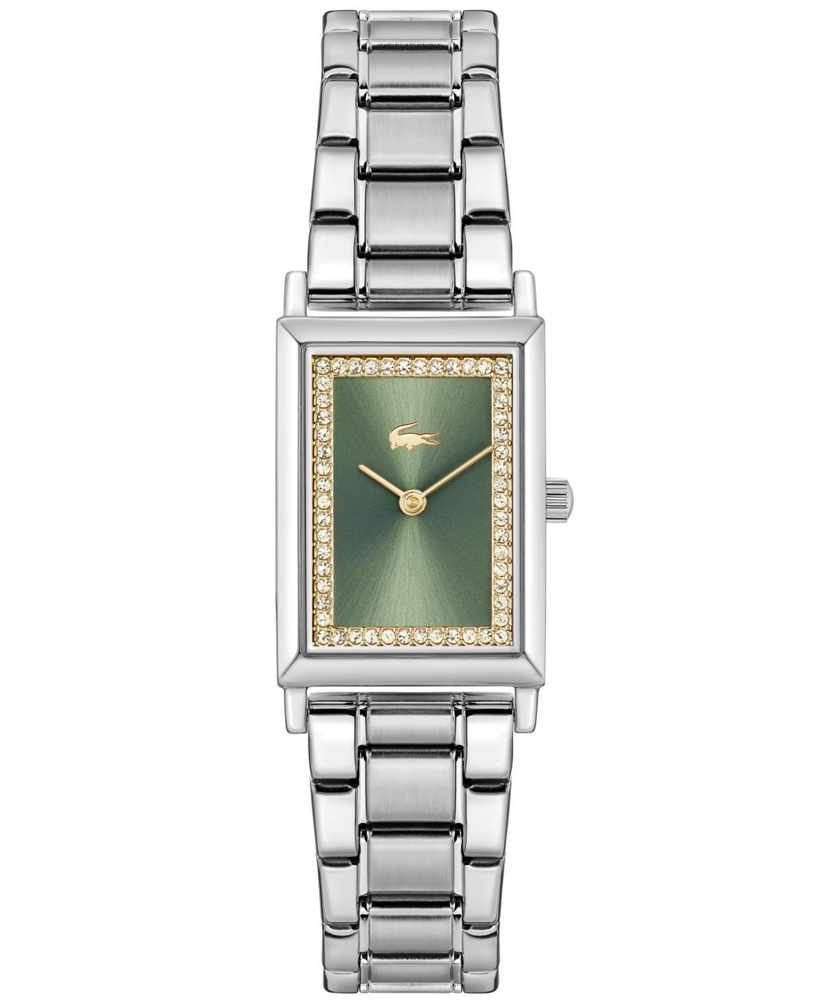 Lacoste Womens Catherine Two Hand Stainless Steel Crystal Green Dial Analog Bracelet Watch Product Image