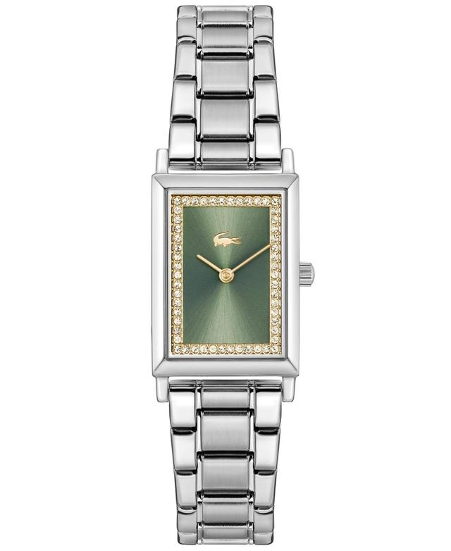 Lacoste Womens Catherine Two Hand Stainless Steel Crystal Green Dial Analog Bracelet Watch Product Image