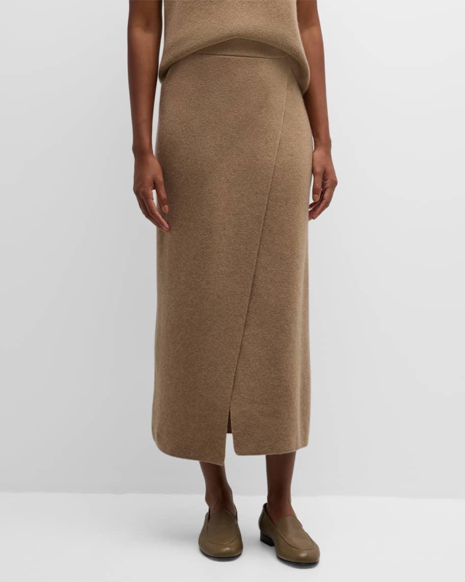 Umbria Wool-Cashmere Midi Skirt  Product Image