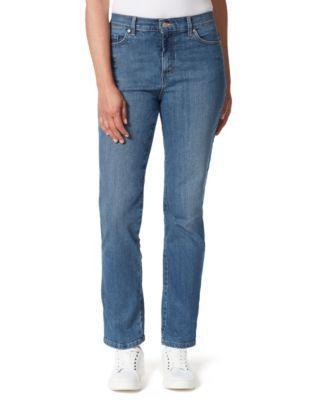 Petite Amanda High Rise Straight-Leg Jeans, Petite & Petite Short Product Image