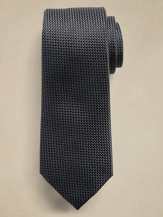 Solid Silk-Blend Tie Product Image