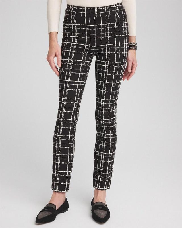 Brigitte Plaid Slim Ankle Pants Product Image