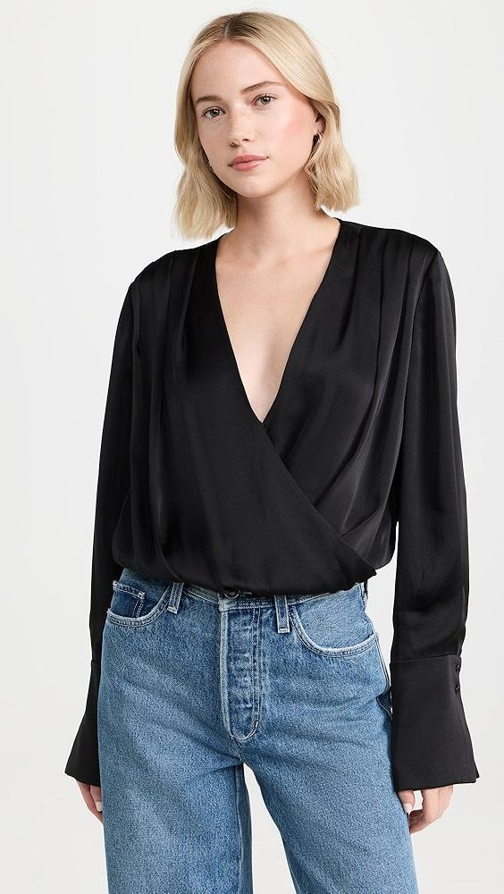 Favorite Daughter The Date Blouse Thong Bodysuit | Shopbop Product Image