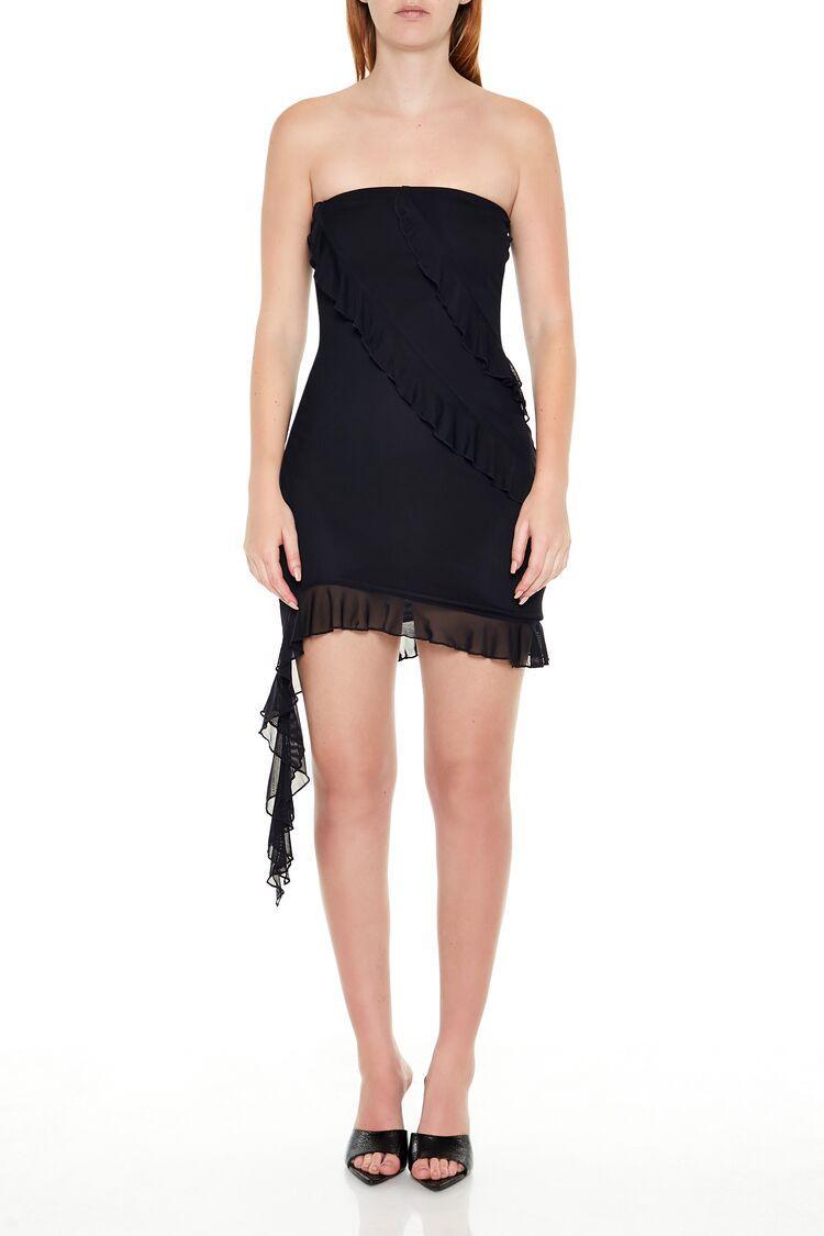 Bodycon Ruffle Tube Mini Dress | Forever 21 Product Image