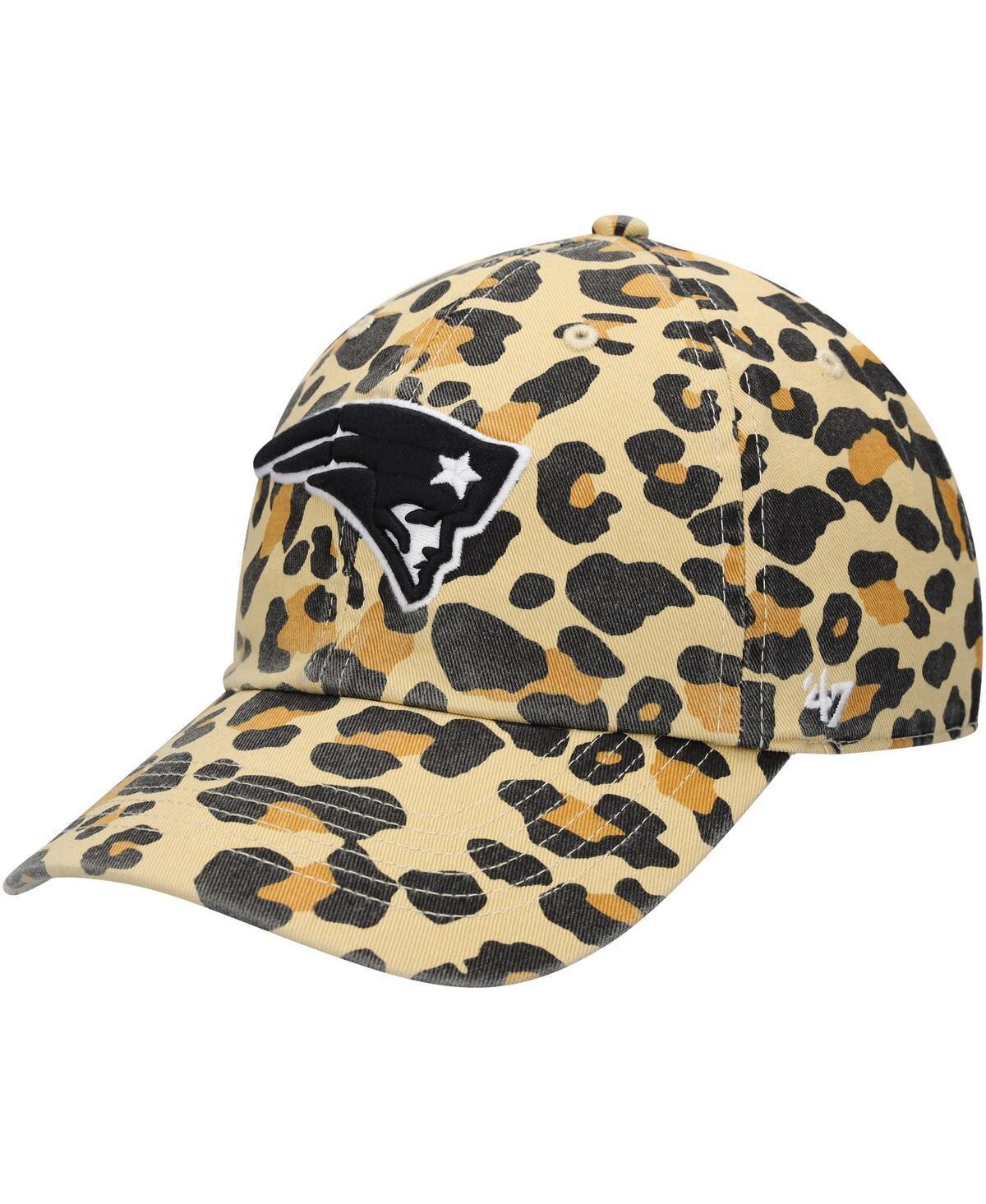 Womens 47 Tan New England Patriots Bagheera Clean Up Allover Adjustable Hat Product Image