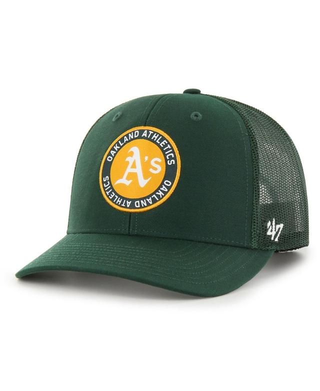 Mens 47 Brand Green Oakland Athletics Unveil Trucker Adjustable Hat Product Image