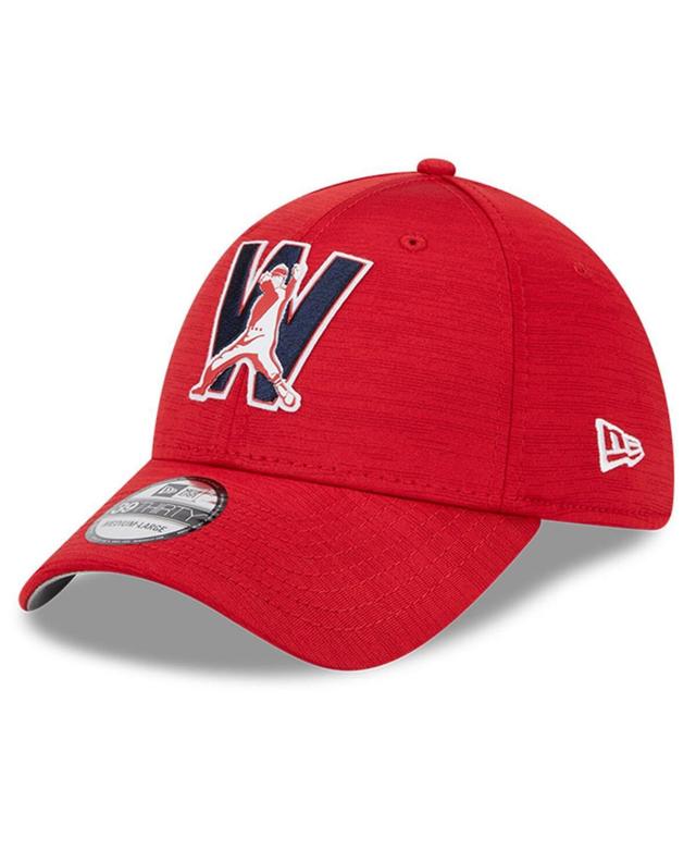 Mens New Era Red Washington Nationals 2023 Clubhouse 39THIRTY Flex Hat Product Image