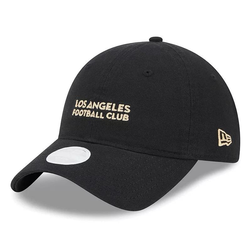 Womens New Era Black LAFC Throwback 9TWENTY Adjustable Hat Product Image