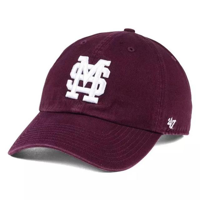 Mens 47 Maroon Mississippi State Bulldogs Vintage Clean Up Adjustable Hat Product Image