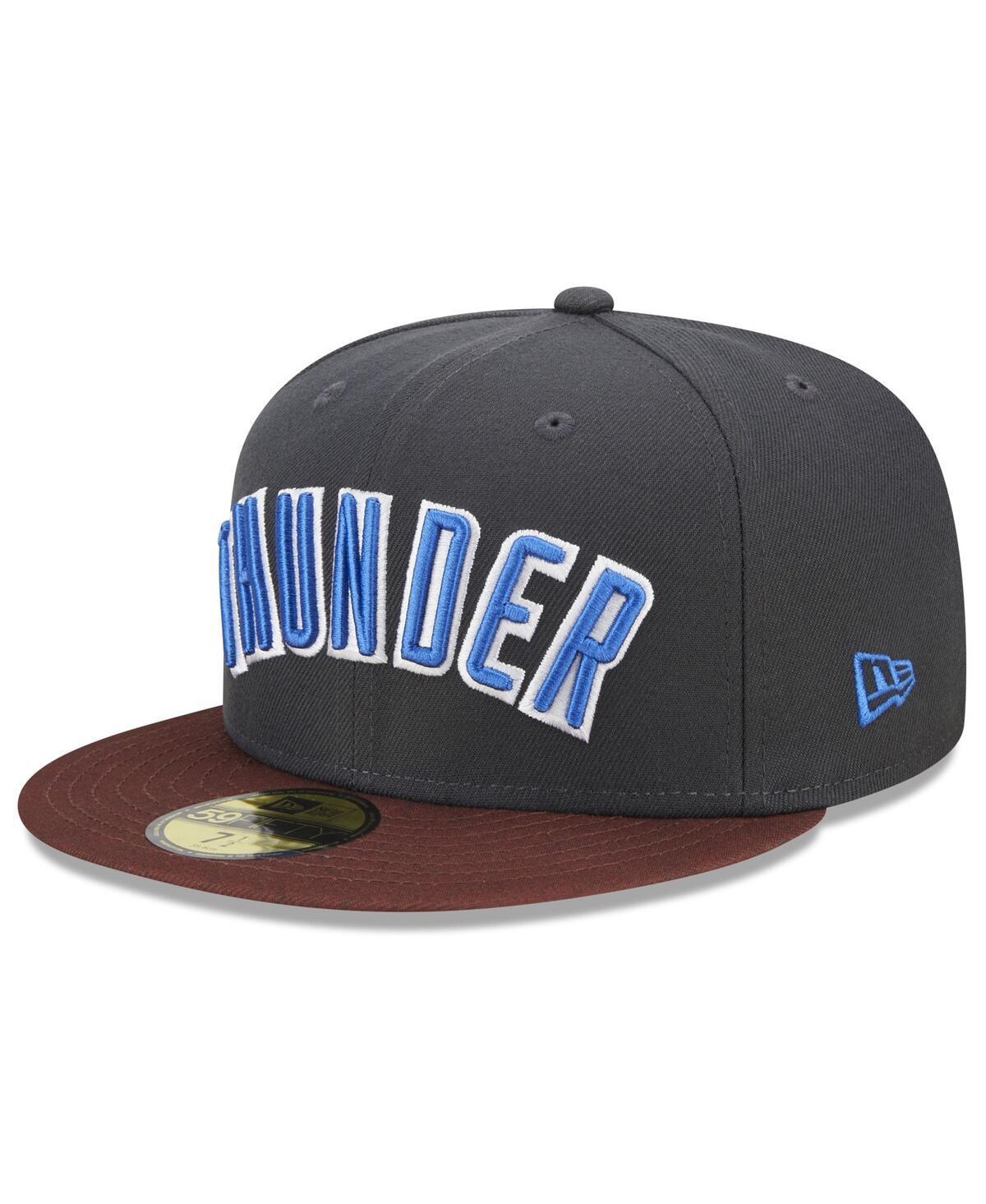 Mens New Era Gray Oklahoma City Thunder 2022/23 City Edition Official 59FIFTY Fitted Hat Product Image