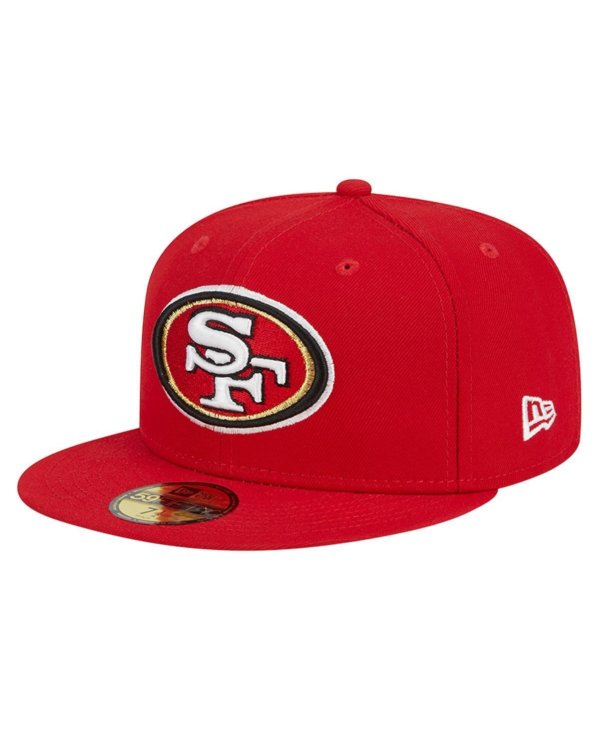 Mens New Era Scarlet San Francisco 49ers Main 59FIFTY Fitted Hat Product Image