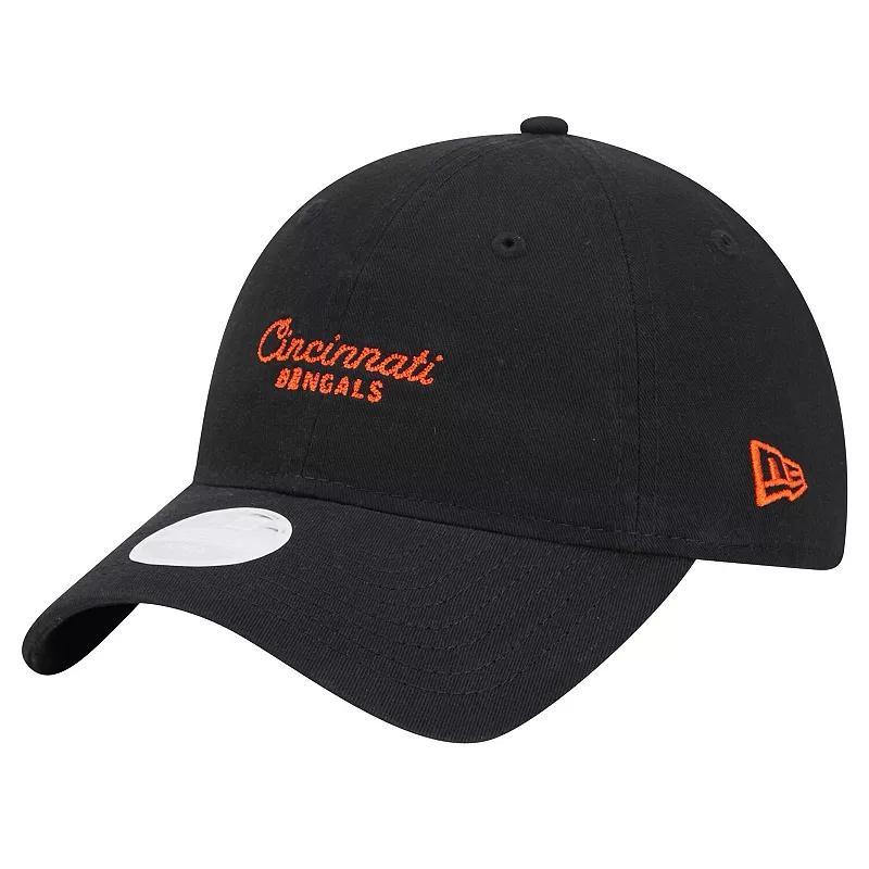 Womens New Era Cincinnati Bengals Throwback Delicate 9TWENTY Adjustable Hat Product Image