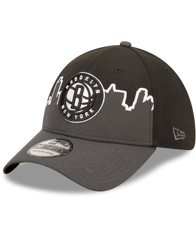 Mens New Era Charcoal/Black Brooklyn Nets 2022 Tip-Off 39THIRTY Flex Hat Product Image