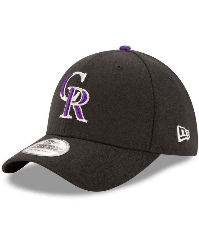 Mens Black Colorado Rockies Game Team Classic 39THIRTY Flex Hat Product Image