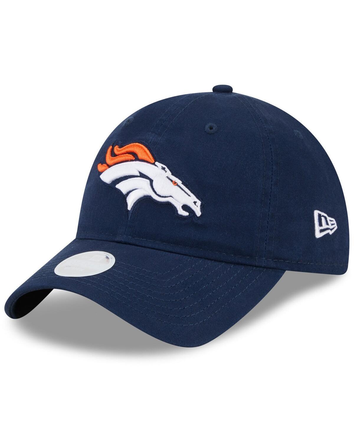 Womens New Era Denver Broncos Main Core Classic 2.0 9TWENTY Adjustable Hat, Blue Product Image