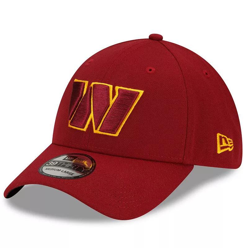 Mens New Era Burgundy Washington Commanders Team Classic 39THIRTY Flex Hat Product Image