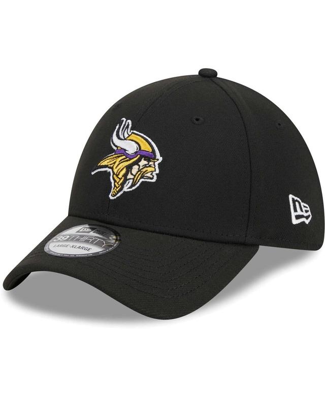 Mens New Era Black Minnesota Vikings Main 39THIRTY Flex Hat Product Image