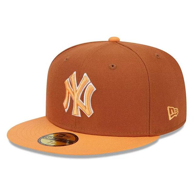 Mens New Era /Orange New York Yankees Spring Color Basic Two-Tone 59FIFTY Fitted Hat Product Image