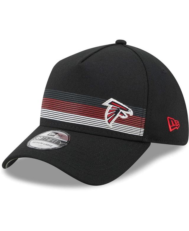 New Era Mens Black Atlanta Falcons Flawless Stripe 39Thirty Flex Hat Product Image