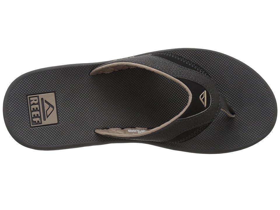 Reef Mens Fanning Thong Sandals with Bottle Opener - Black Product Image