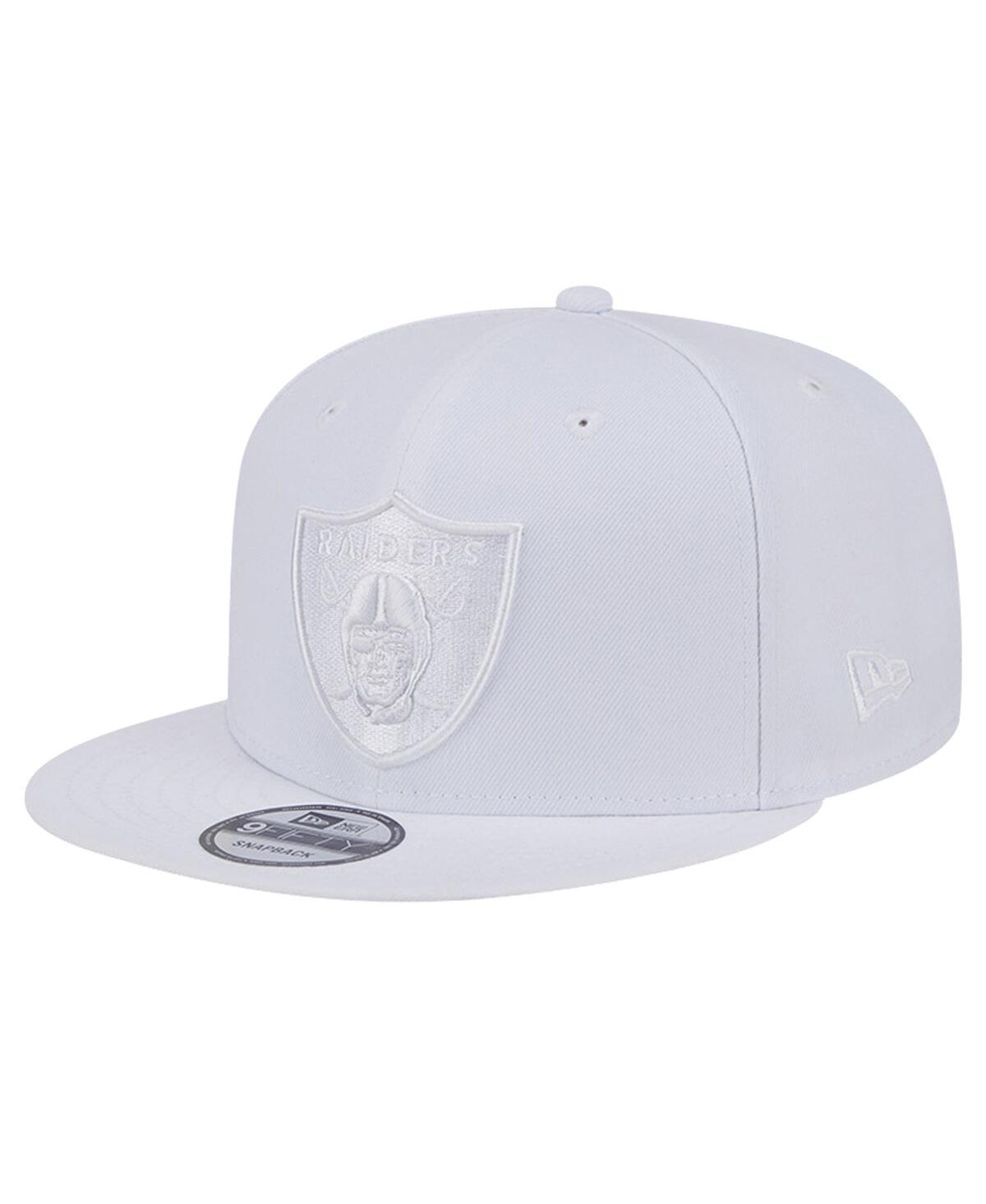 Mens New Era Las Vegas Raiders Main White 9FIFTY Snapback Hat Product Image