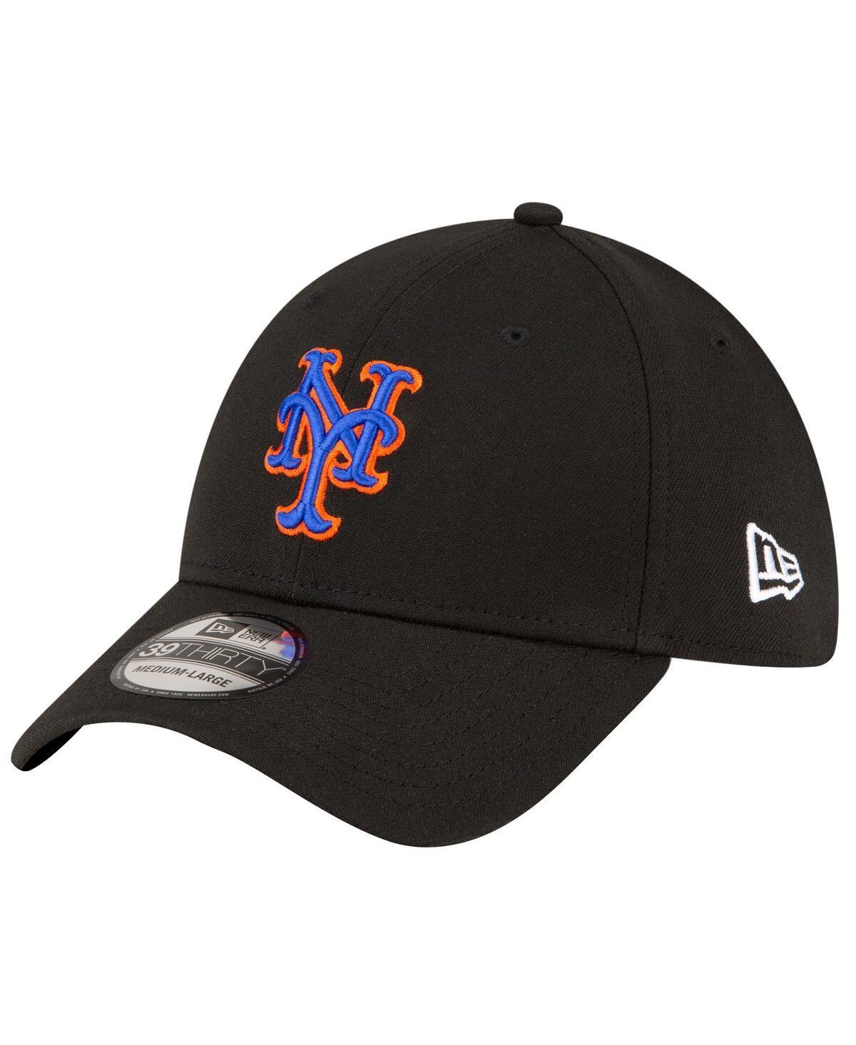 Mens New Era Black New York Mets Alternate Team Classic 39THIRTY Flex Hat Product Image