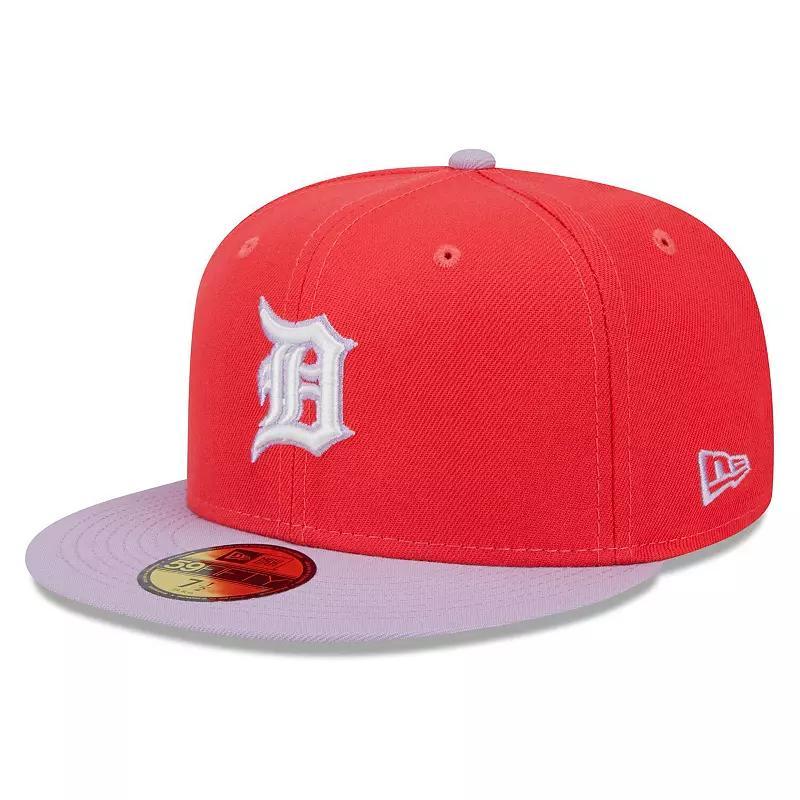 Mens New Era /Lavender Detroit Tigers Spring Color Two-Tone 59FIFTY Fitted Hat Product Image