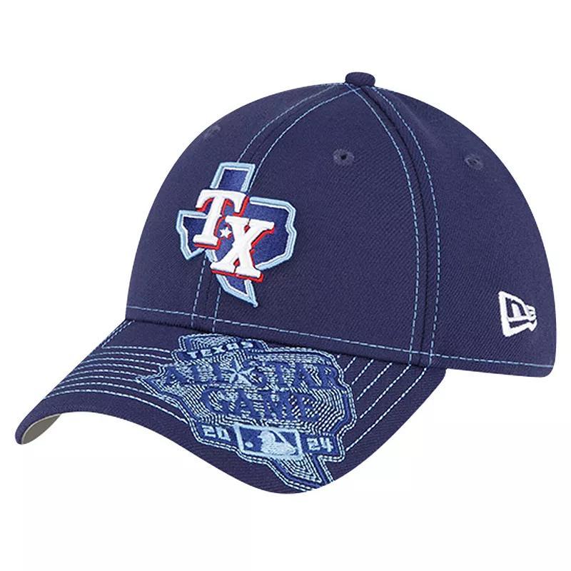 New Era Mens Navy Texas Rangers 2024 Mlb All-Star Game State 39THIRTY Flex Hat Product Image