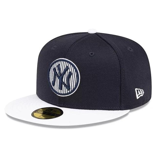 Mens New Era New York Yankees 2024 Batting Practice 59FIFTY Fitted Hat Blue Product Image