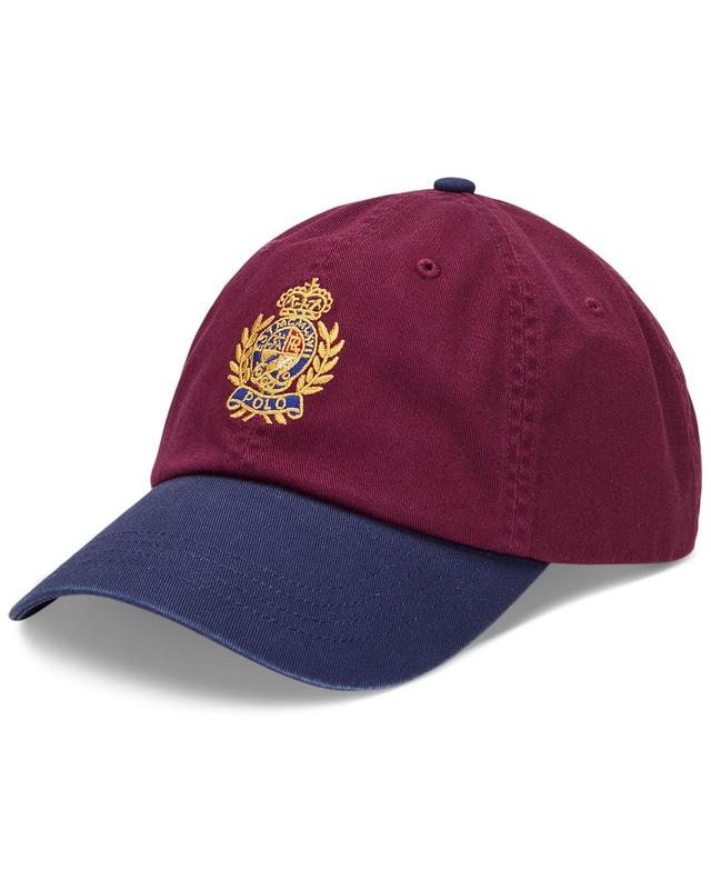 Polo Ralph Lauren Mens Two-Tone Crest Twill Ball Cap Product Image