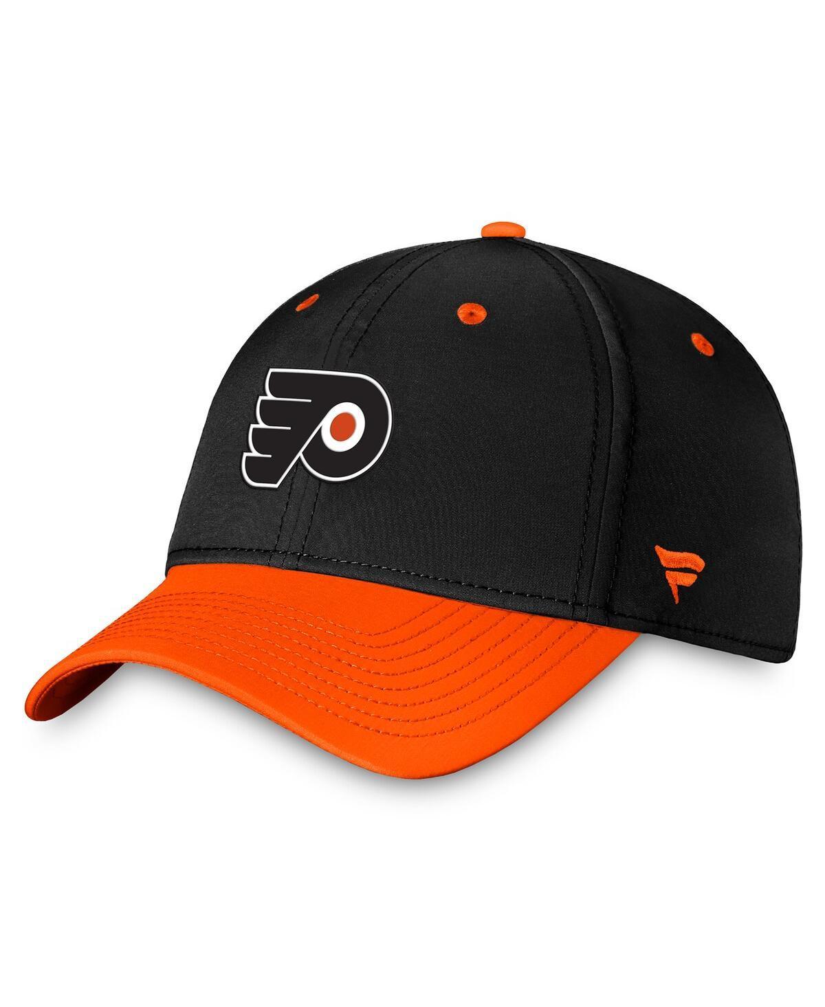 Mens Fanatics Black Philadelphia Flyers Authentic Pro Rink Two-Tone Flex Hat - Black Product Image