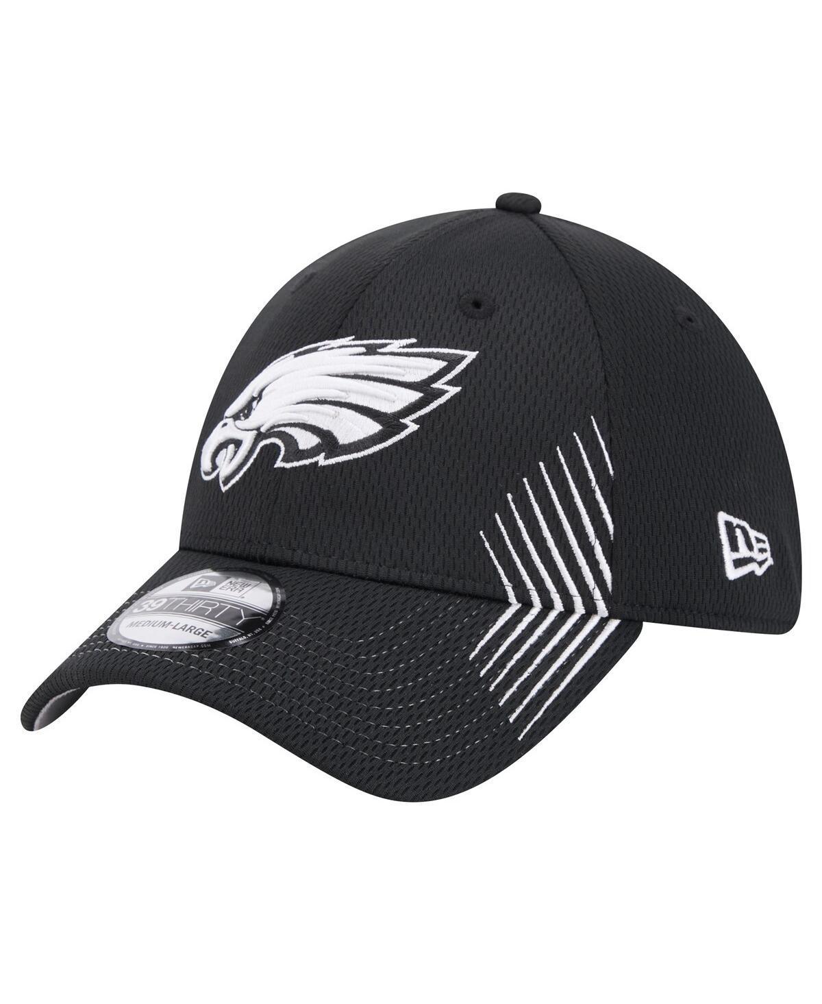 Mens New Era Black Philadelphia Eagles Active 39THIRTY Flex Hat Product Image