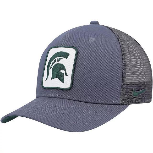 Mens Nike Gray and White Michigan State Spartans Classic99 Trucker Snapback Hat - Gray Product Image