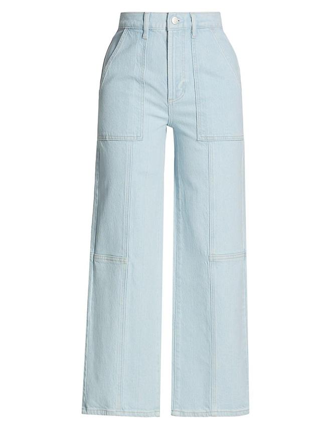 Womens Getty High-Rise Crop Utility Jeans Product Image