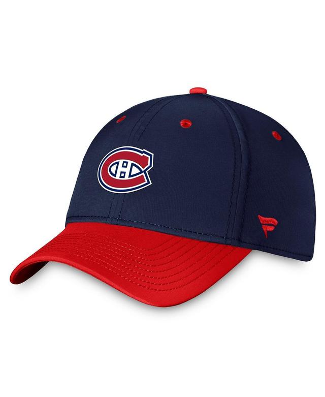 Mens Fanatics Navy Montreal Canadiens Authentic Pro Rink Two-Tone Flex Hat - Navy Product Image