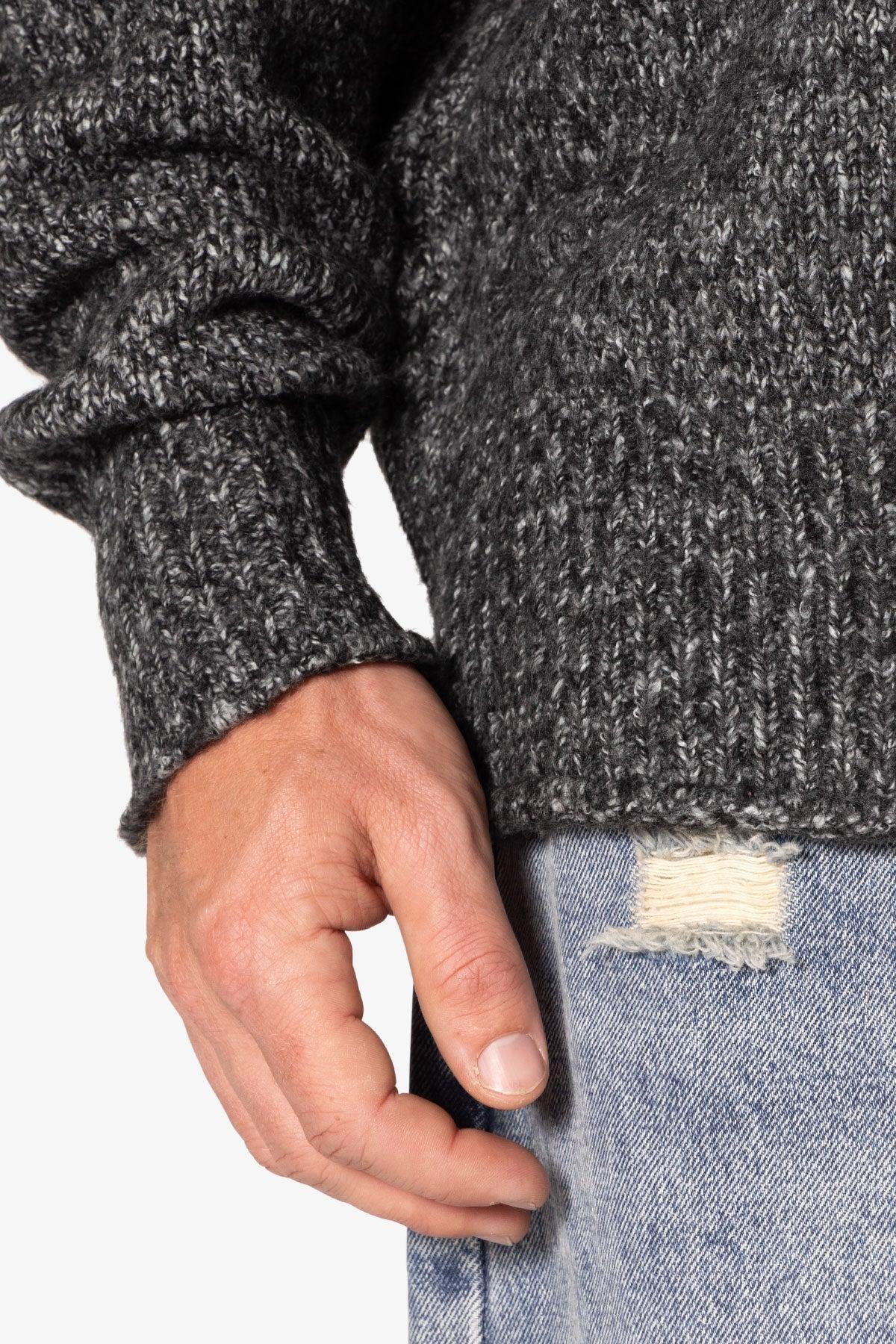 Grain Sweater - Black/Grey Product Image