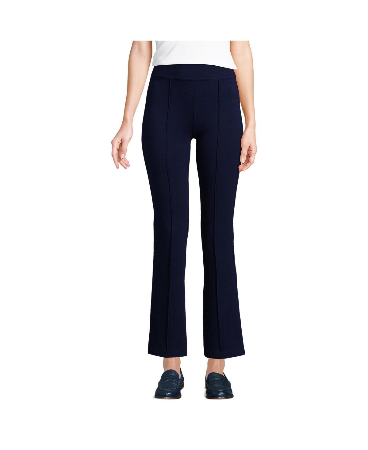 Womens Lands End Starfish High Waisted Kick Flare Crop Pants Deep Blue Product Image