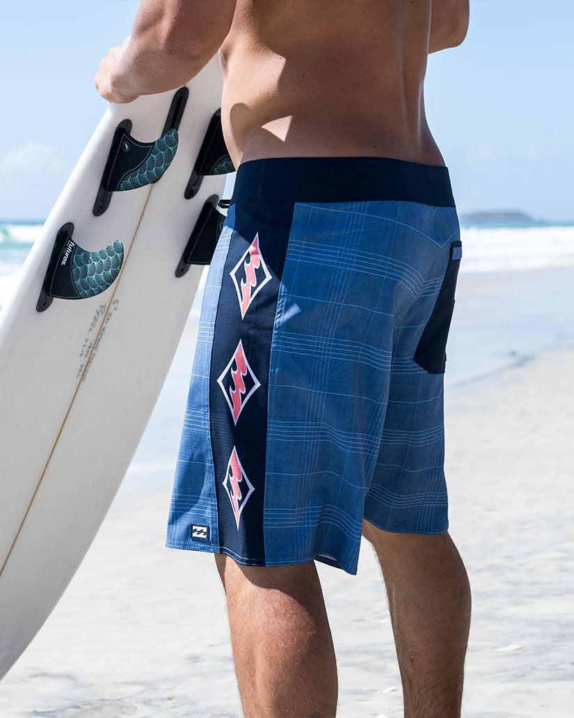 D Bah Airlite 19" Boardshorts - Smoke Blue Male Product Image