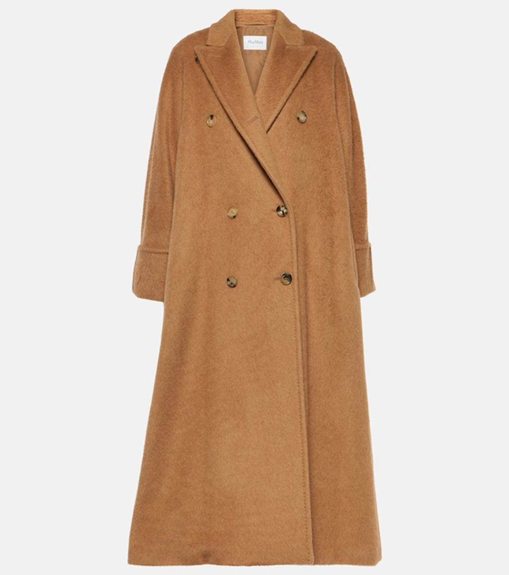 MAX MARA Caronte Camel Double Breasted Long Coat Product Image